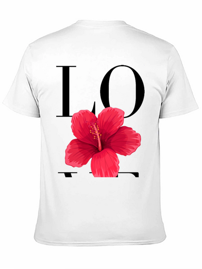 Love Hibiscus Graphic Tee - Black