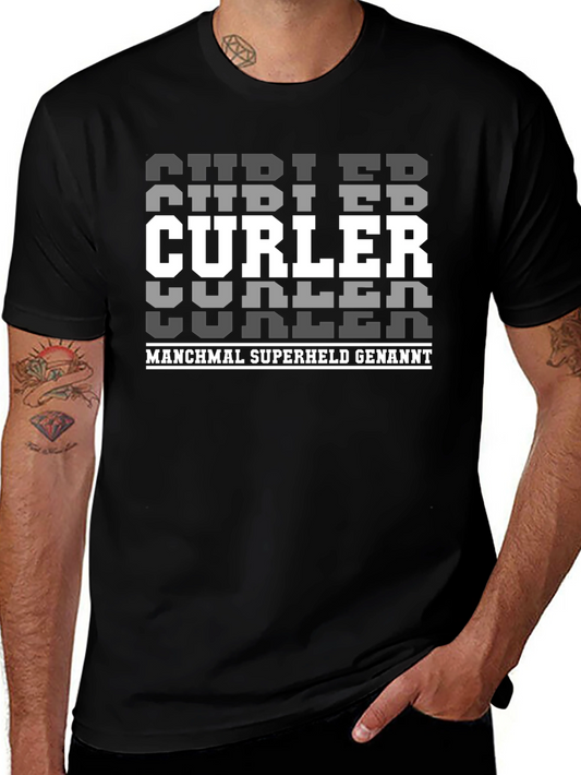 Curler Superheld T-Shirt - Black