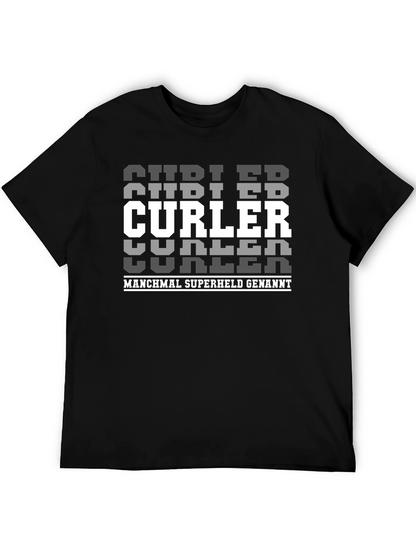 Curler Superheld T-Shirt - Black