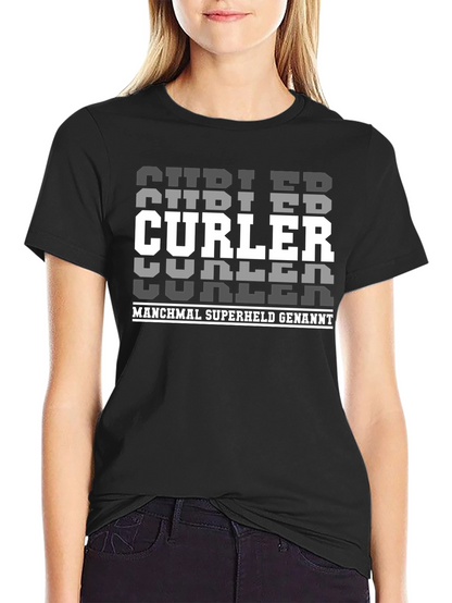 Curler Superheld T-Shirt - Black