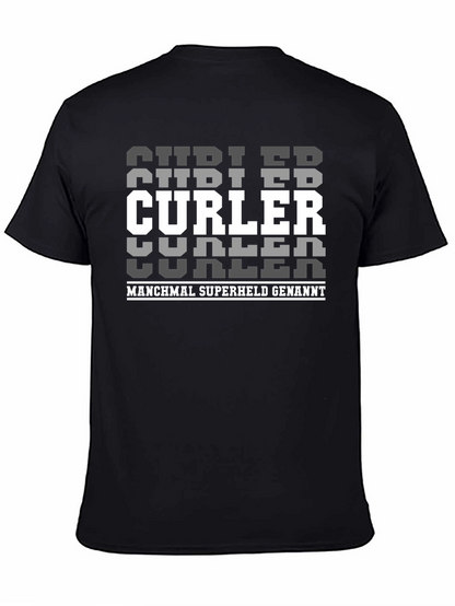 Curler Superheld T-Shirt - Black
