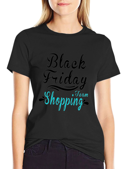 Black Friday Team Shopping Black Tee