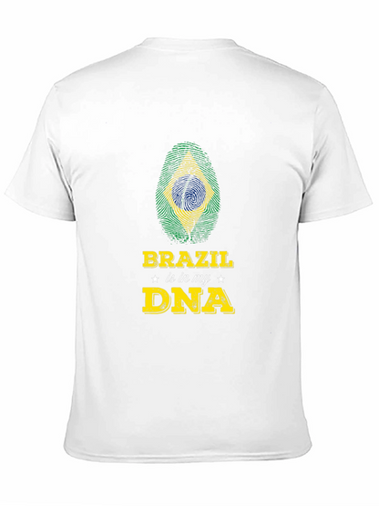 Brazil in my DNA T-Shirt - Black Graphic Tee