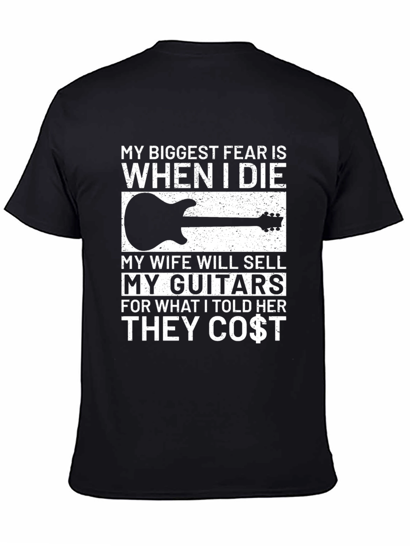 Funny Guitarist T-Shirt - My Biggest Fear Joke Tee