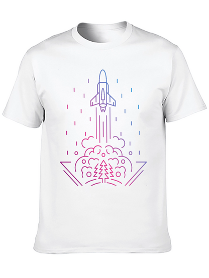 Rocket Launch Graphic Tee - Gradient Design