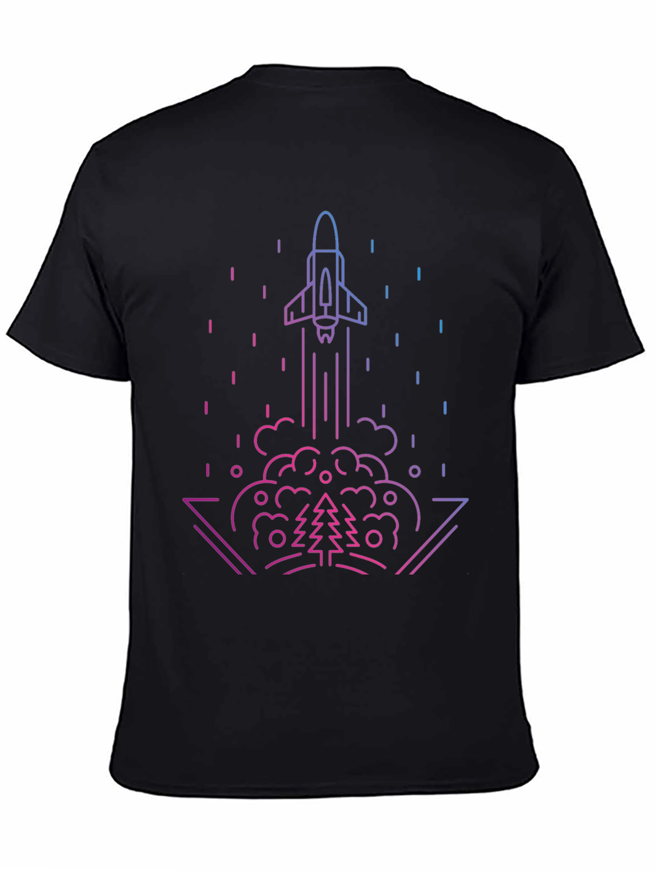 Rocket Launch Graphic Tee - Gradient Design