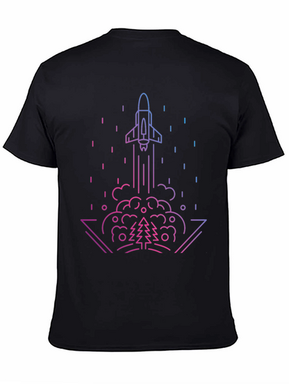 Rocket Launch Graphic Tee - Gradient Design