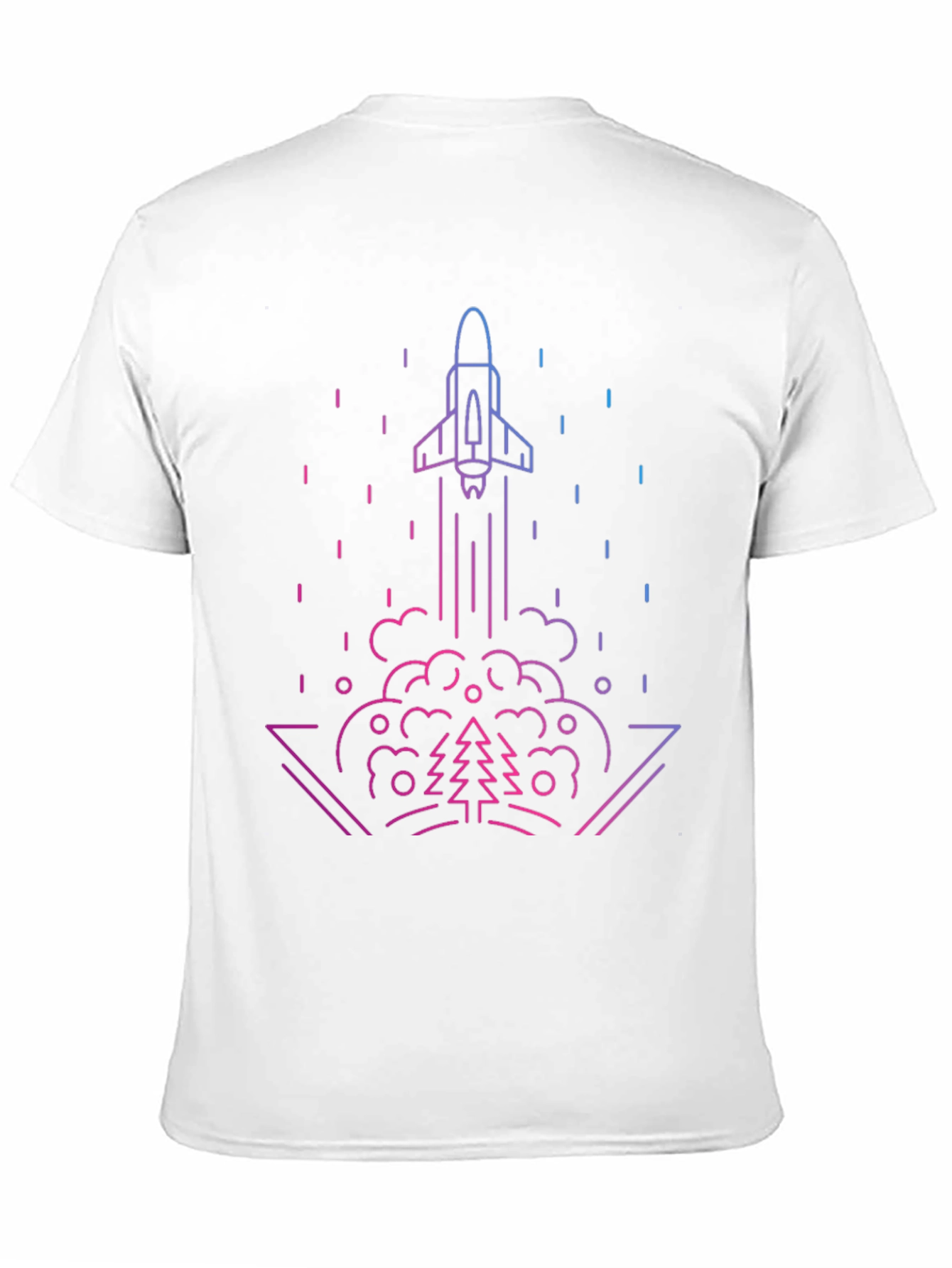 Rocket Launch Graphic Tee - Gradient Design