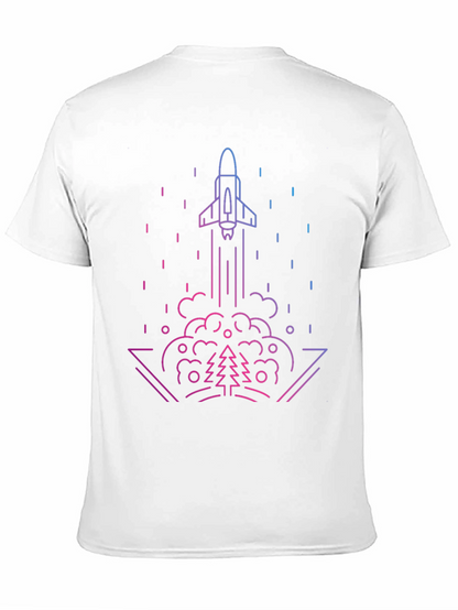 Rocket Launch Graphic Tee - Gradient Design