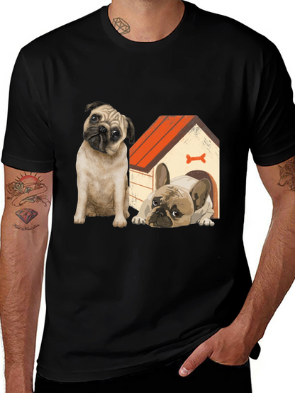 Dog Lover T-Shirt: Pug & French Bulldog Design