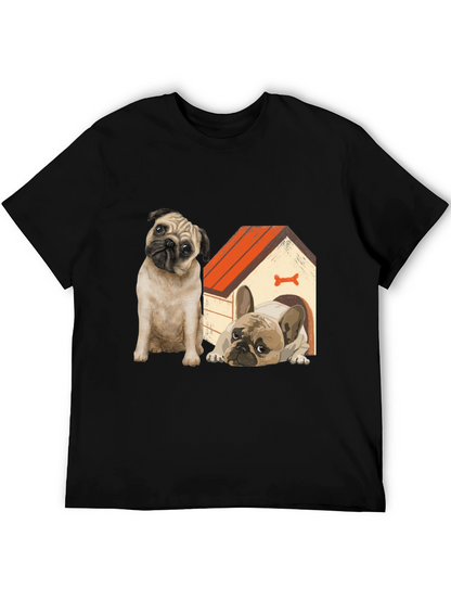 Dog Lover T-Shirt: Pug & French Bulldog Design