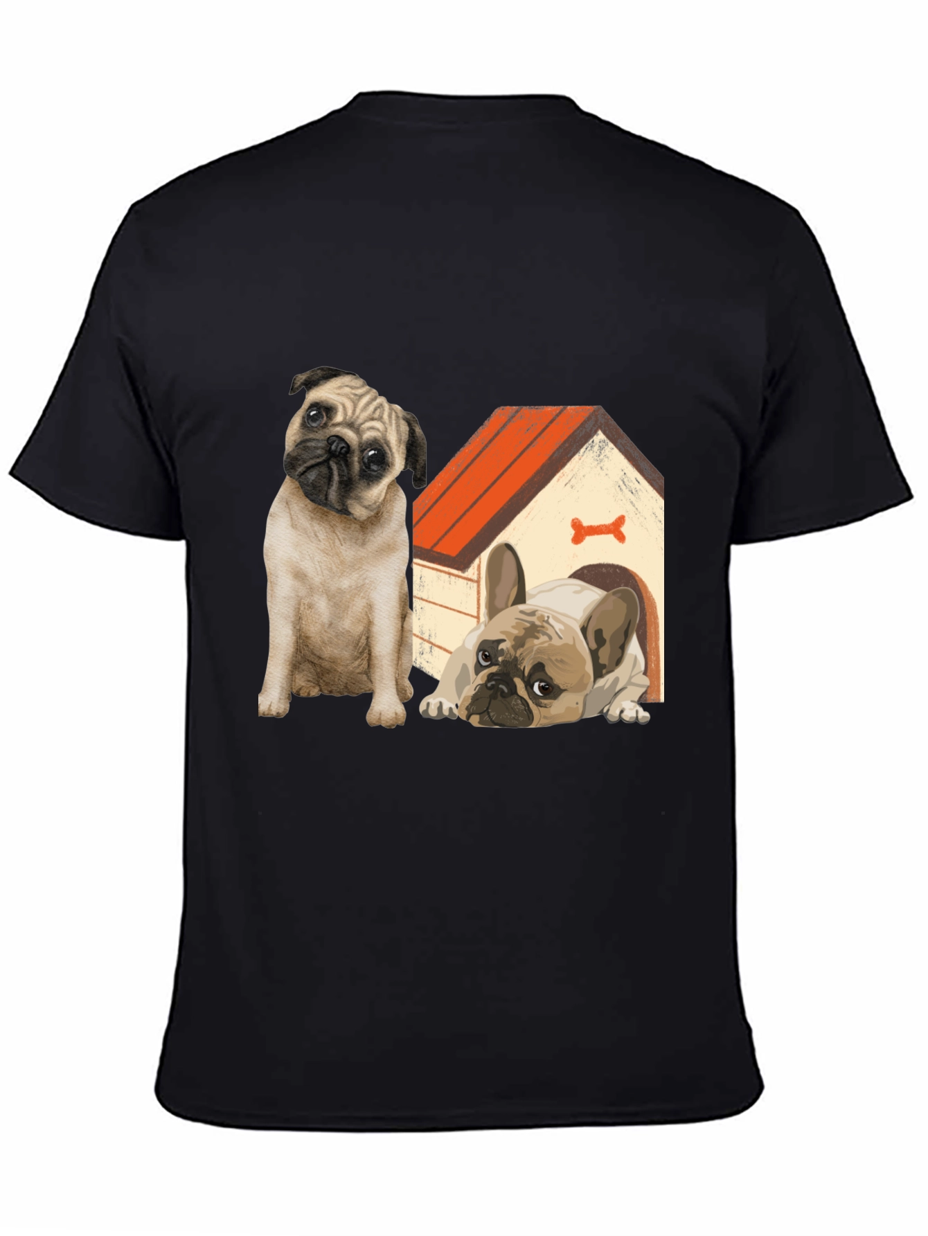 Dog Lover T-Shirt: Pug & French Bulldog Design
