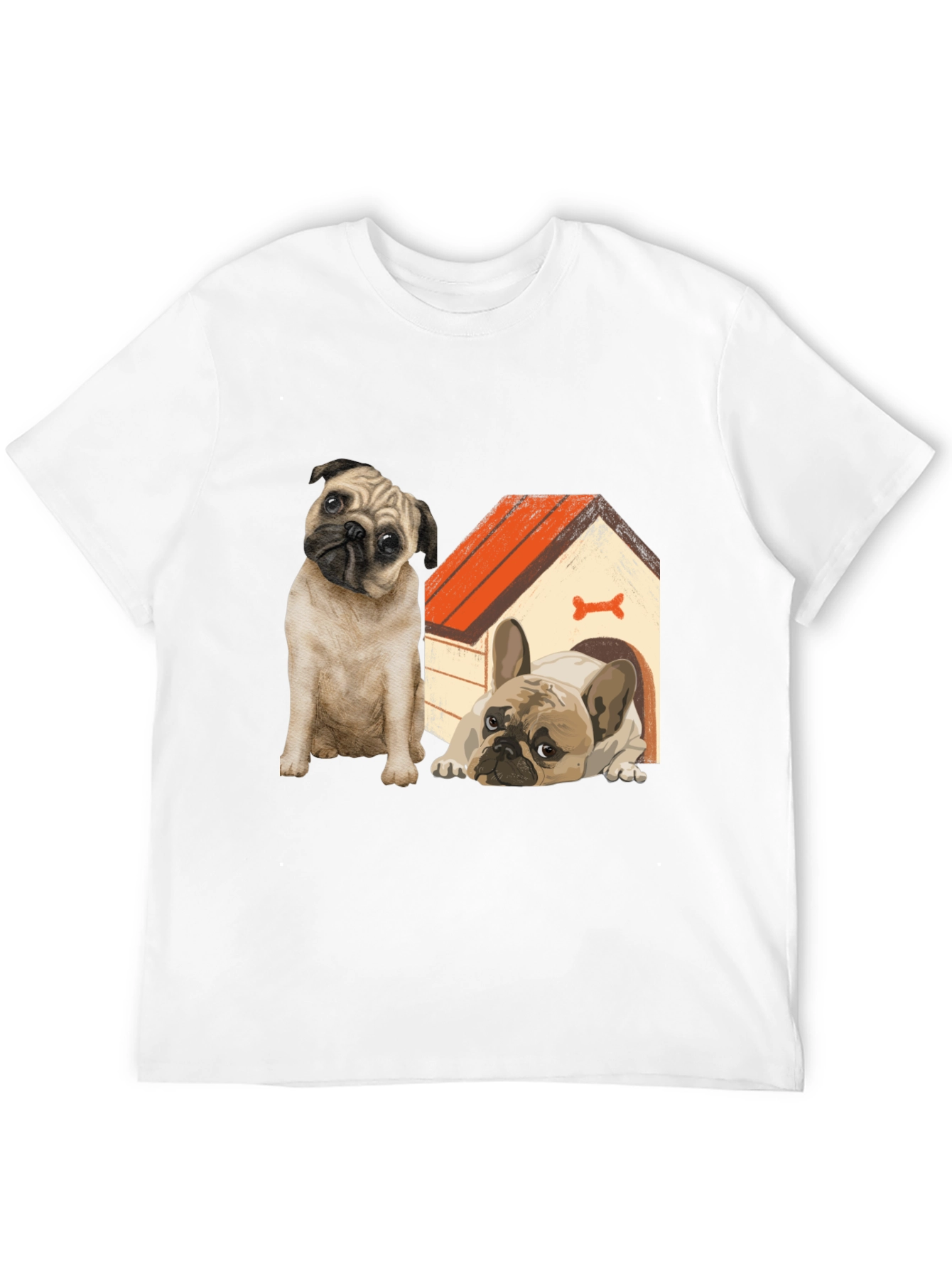 Dog Lover T-Shirt: Pug & French Bulldog Design