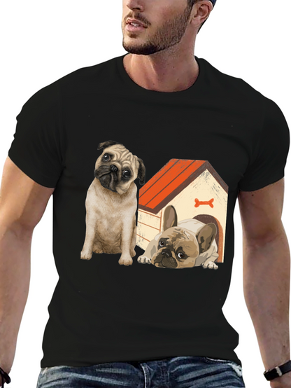 Dog Lover T-Shirt: Pug & French Bulldog Design