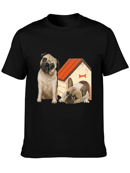 Dog Lover T-Shirt: Pug & French Bulldog Design