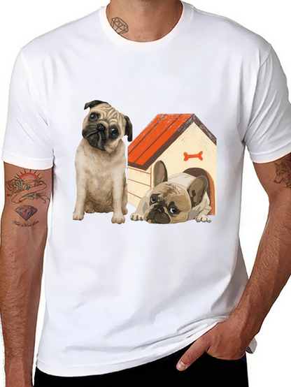 Dog Lover T-Shirt: Pug & French Bulldog Design