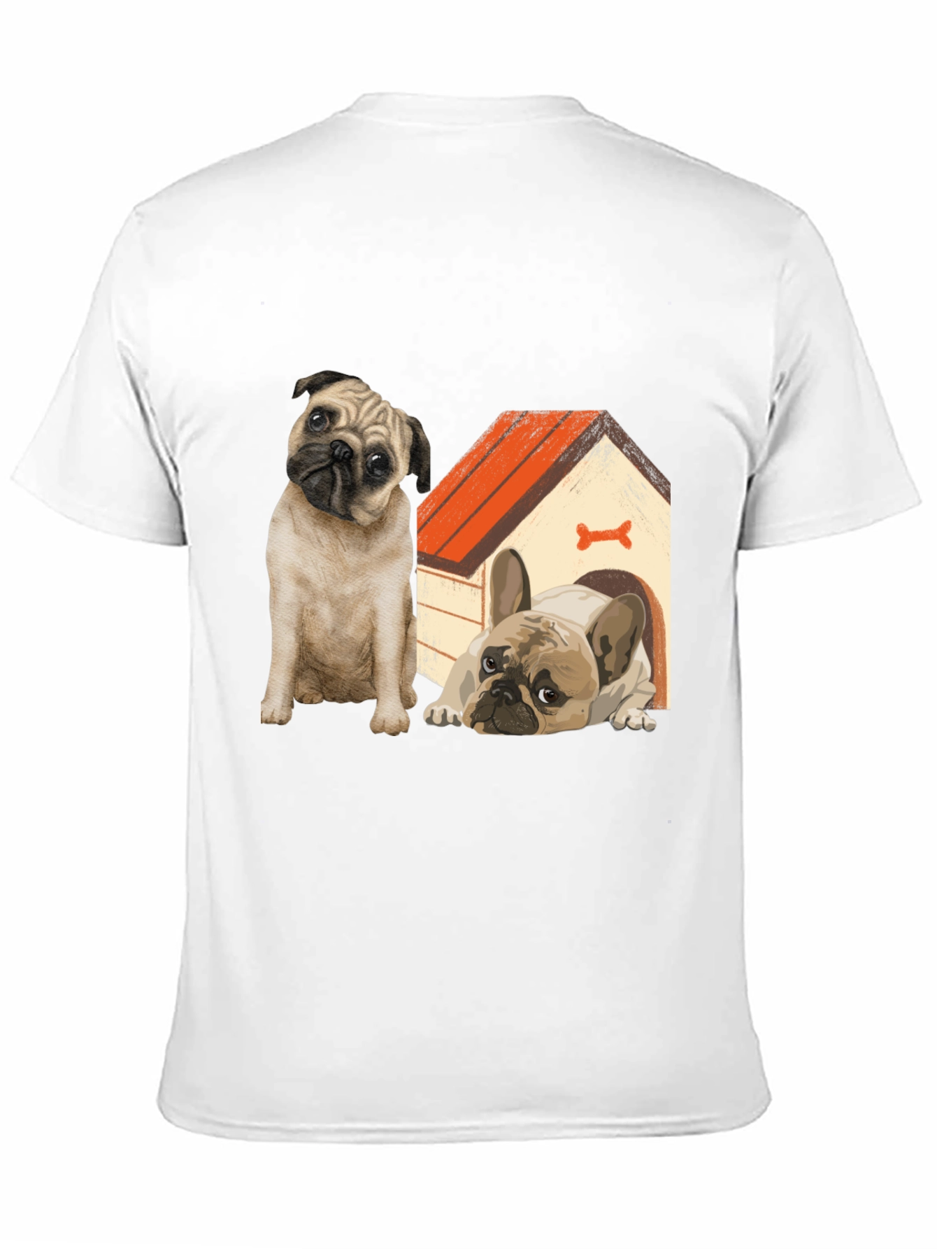 Dog Lover T-Shirt: Pug & French Bulldog Design