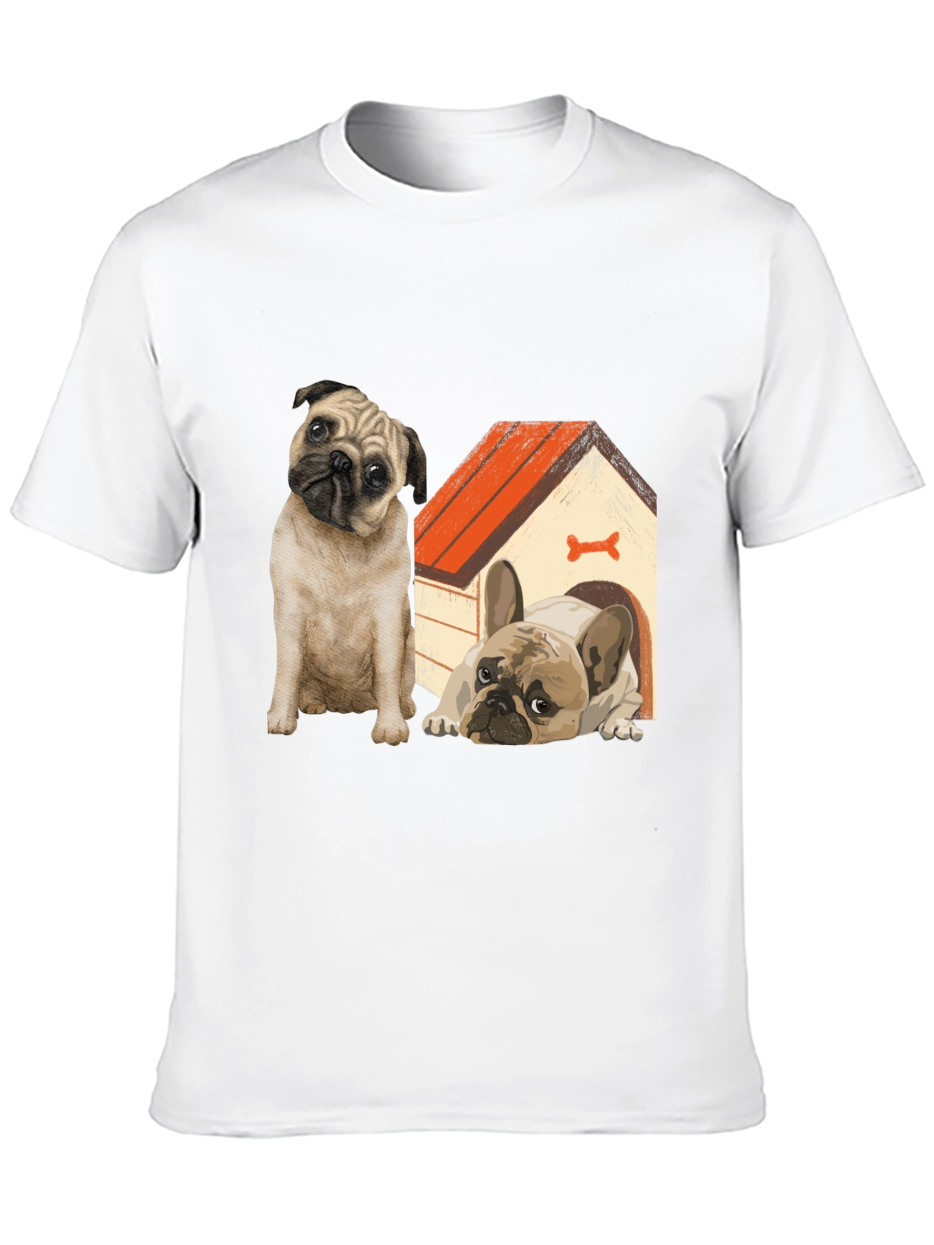Dog Lover T-Shirt: Pug & French Bulldog Design