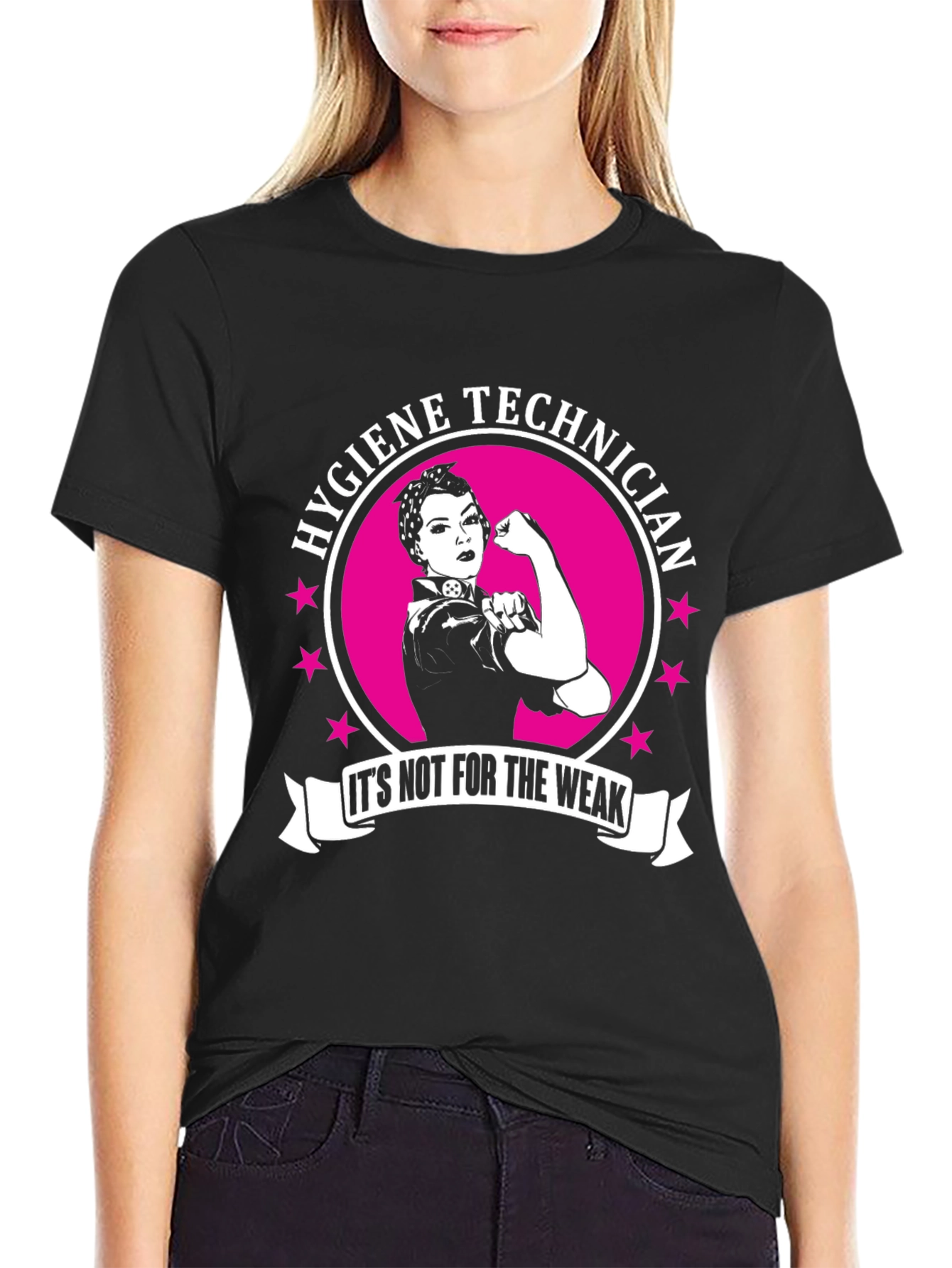 Hygiene Technician Strong Woman Graphic T-Shirt