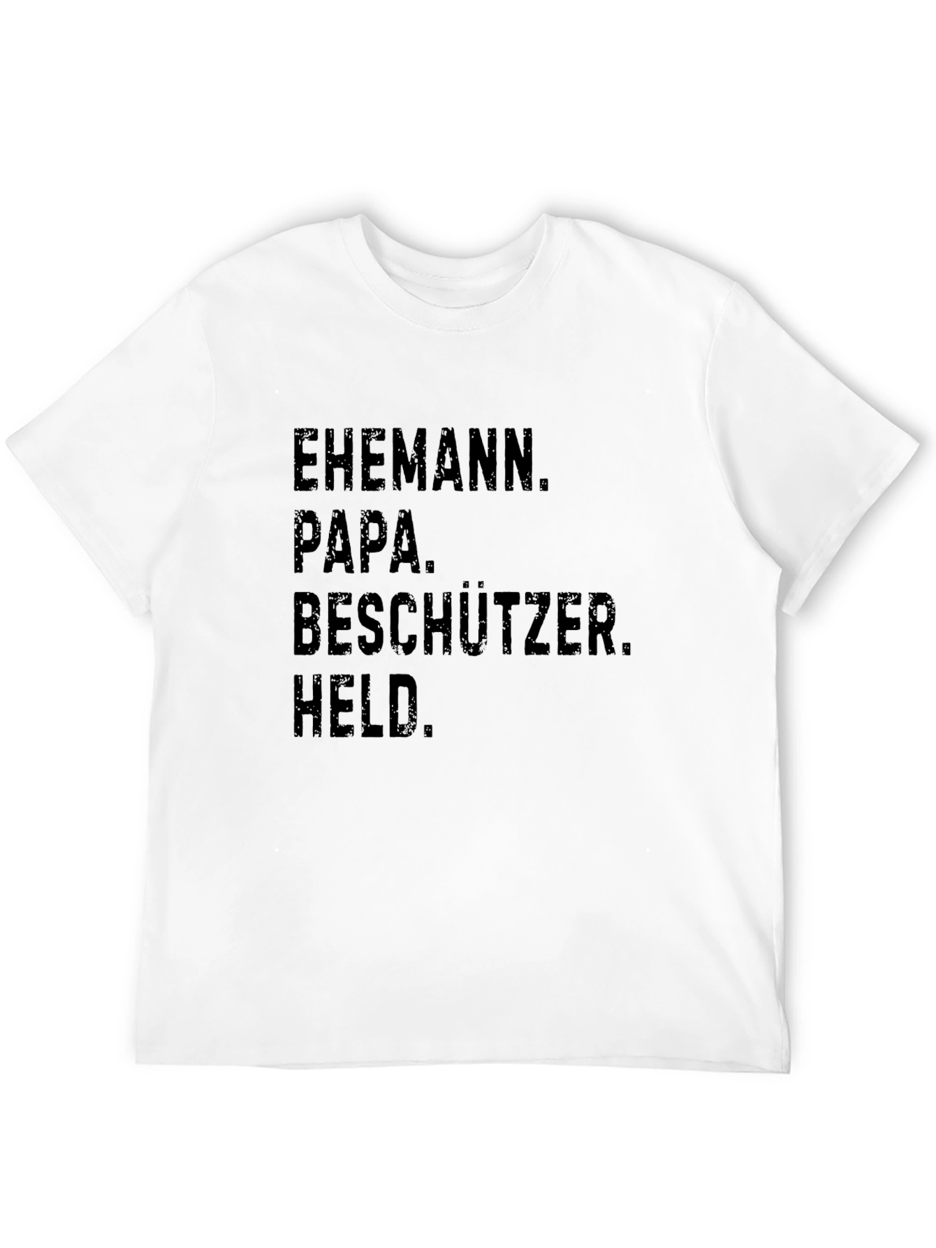 Husband Papa Protector Hero Mens T-Shirt