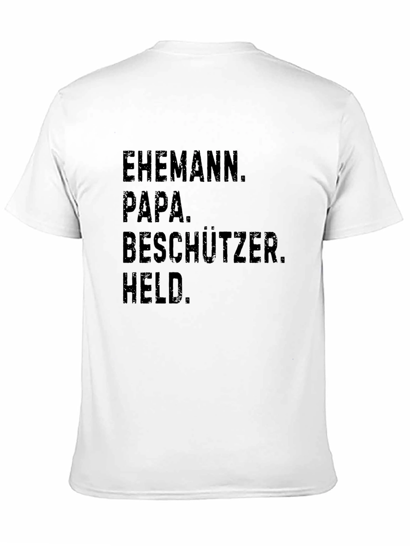 Husband Papa Protector Hero Mens T-Shirt