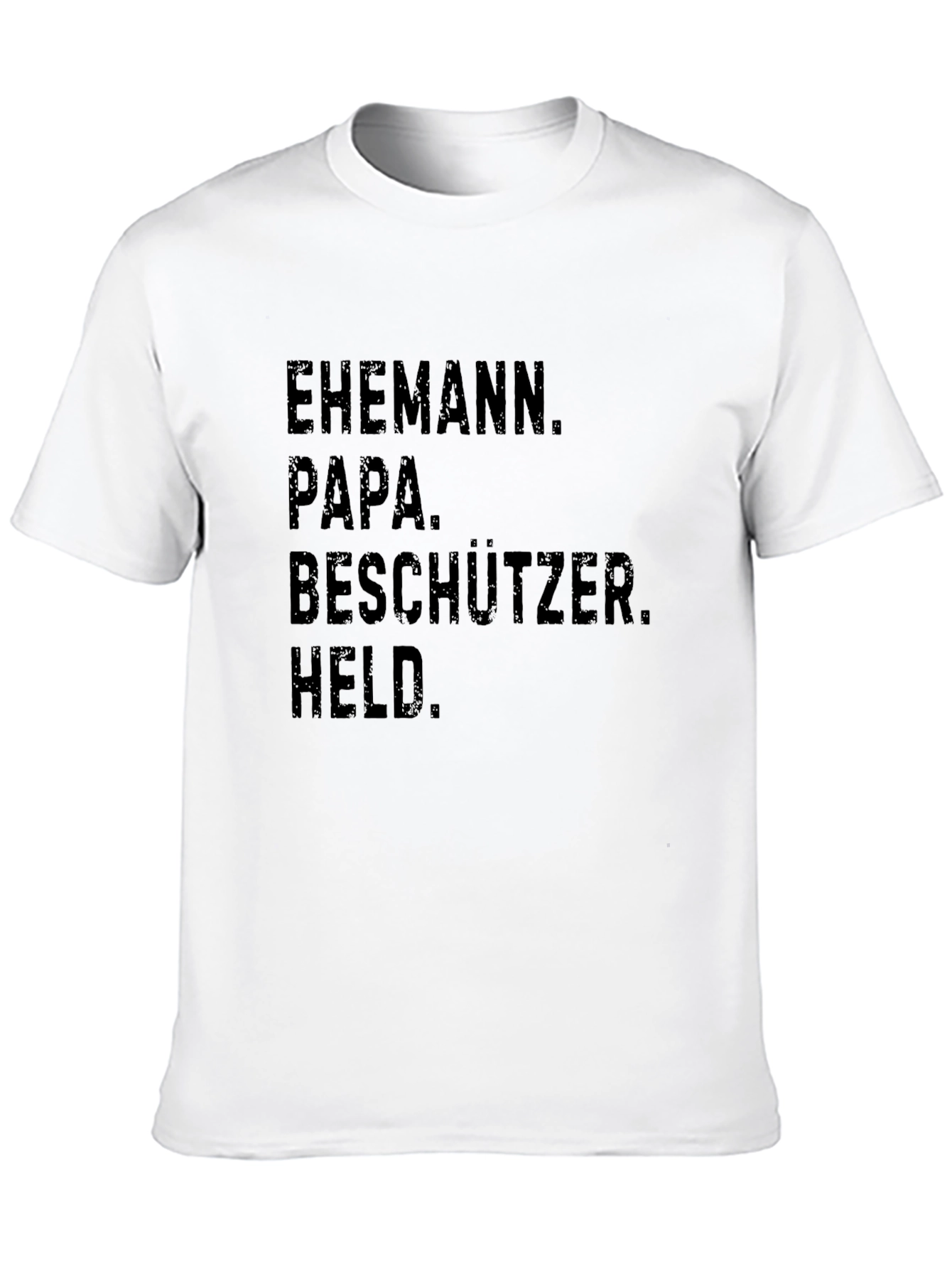 Husband Papa Protector Hero Mens T-Shirt
