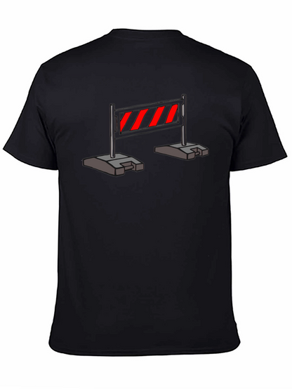 Construction Barrier T-Shirt - Caution Stripes
