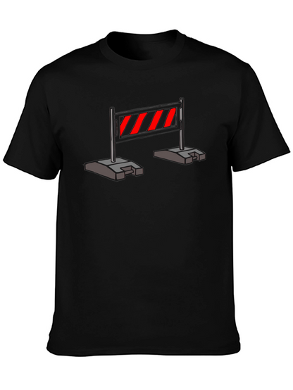 Construction Barrier T-Shirt - Caution Stripes