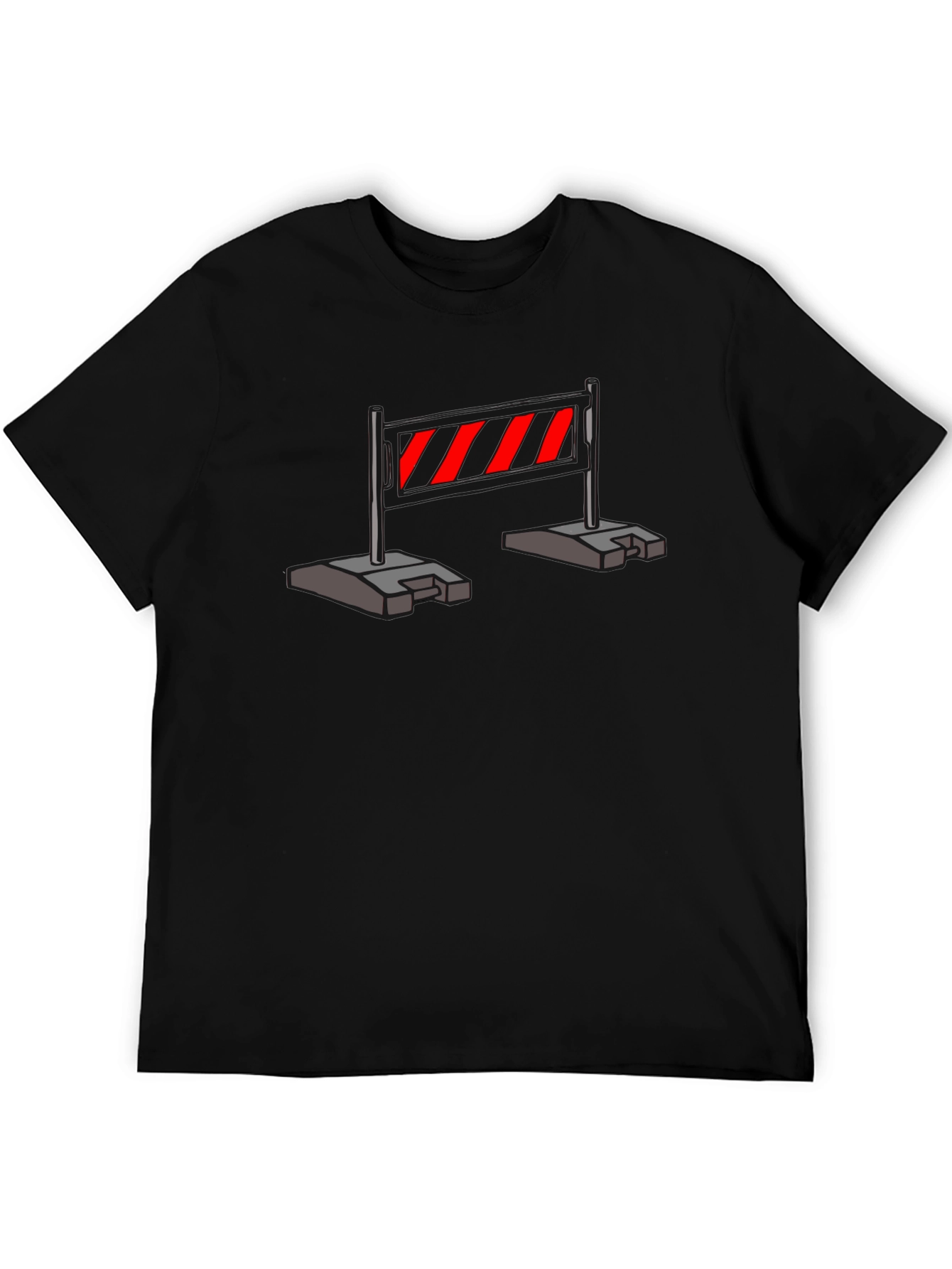 Construction Barrier T-Shirt - Caution Stripes