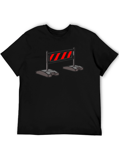 Construction Barrier T-Shirt - Caution Stripes