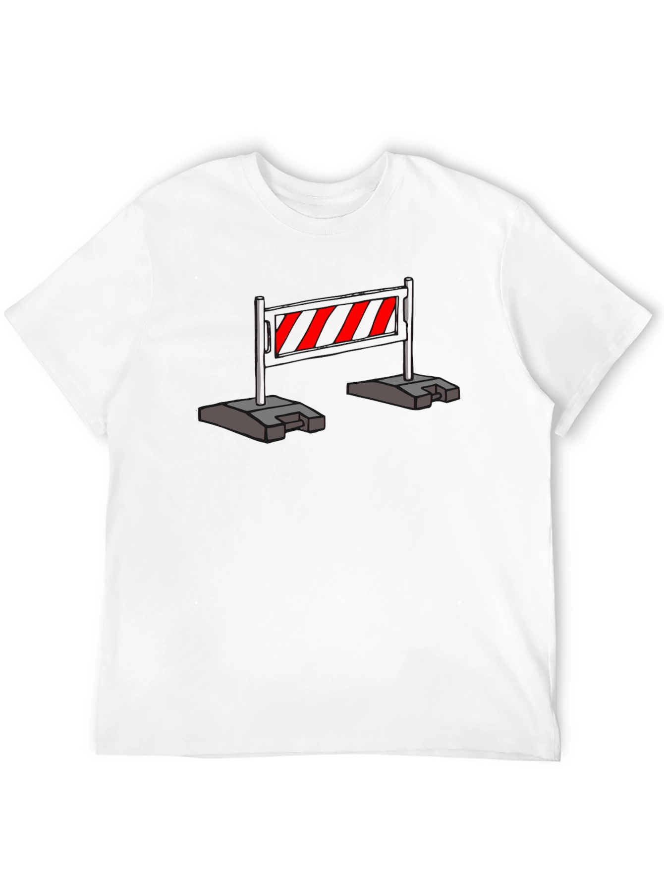 Construction Barrier T-Shirt - Caution Stripes