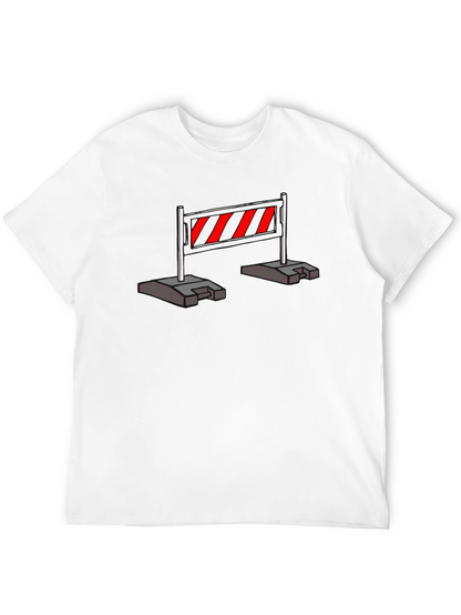 Construction Barrier T-Shirt - Caution Stripes