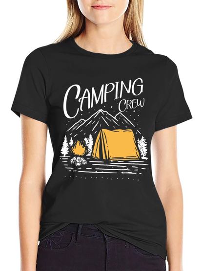 Camping Crew Graphic Tee - Outdoor Adventure Shirt