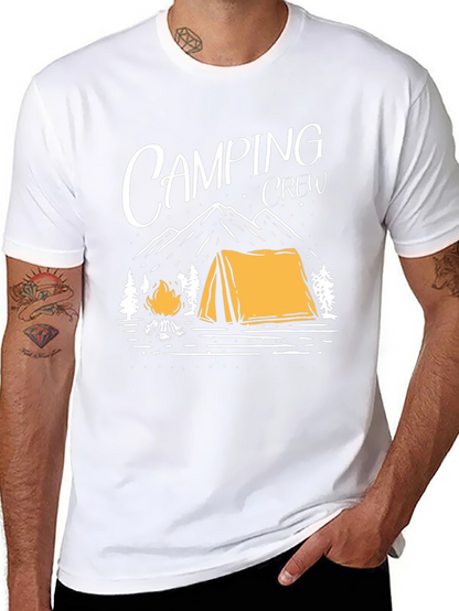 Camping Crew Graphic Tee - Outdoor Adventure Shirt