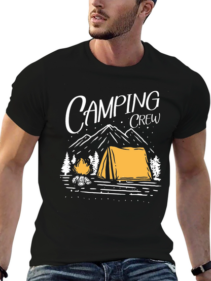 Camping Crew Graphic Tee - Outdoor Adventure Shirt
