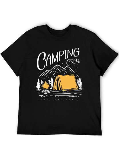 Camping Crew Graphic Tee - Outdoor Adventure Shirt