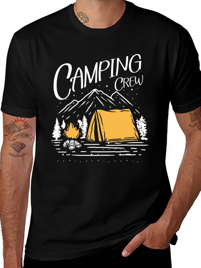 Camping Crew Graphic Tee - Outdoor Adventure Shirt