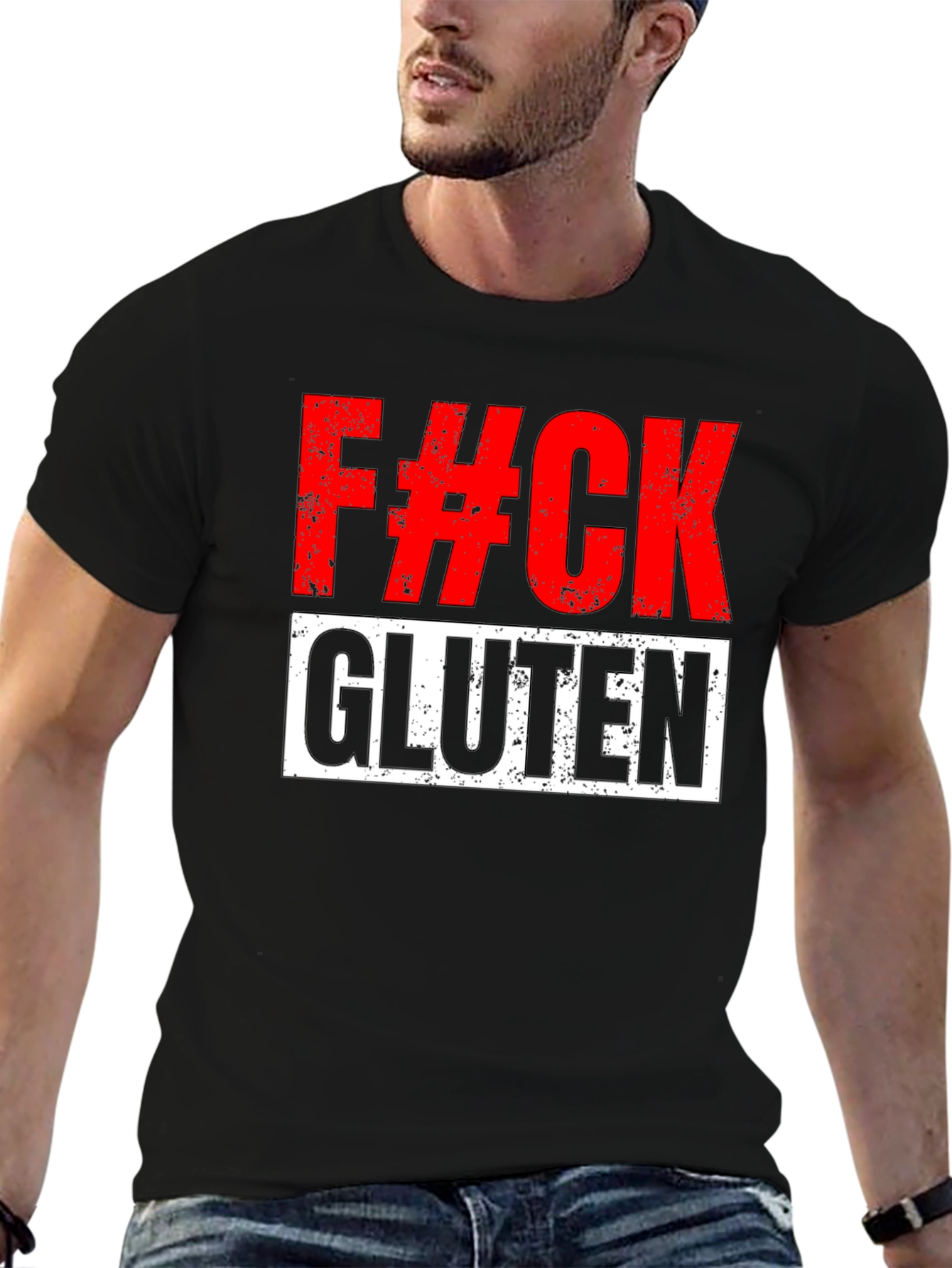 F#CK Gluten Graphic T-Shirt - Bold Statement Tee