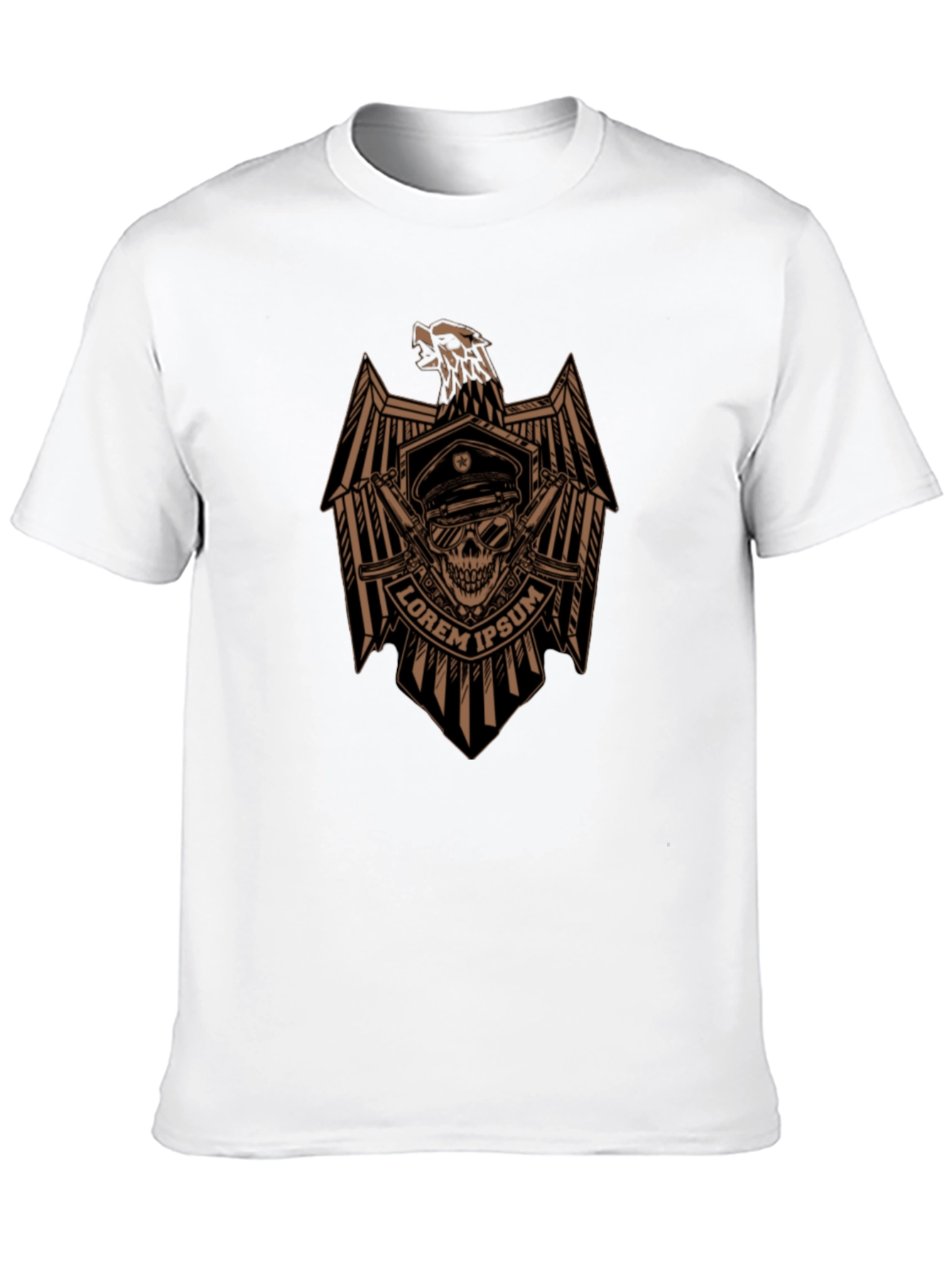 Skull Eagle Graphic Tee - Mens Black T-Shirt