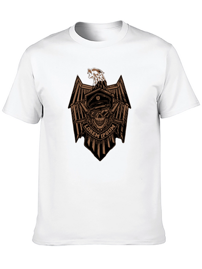 Skull Eagle Graphic Tee - Mens Black T-Shirt