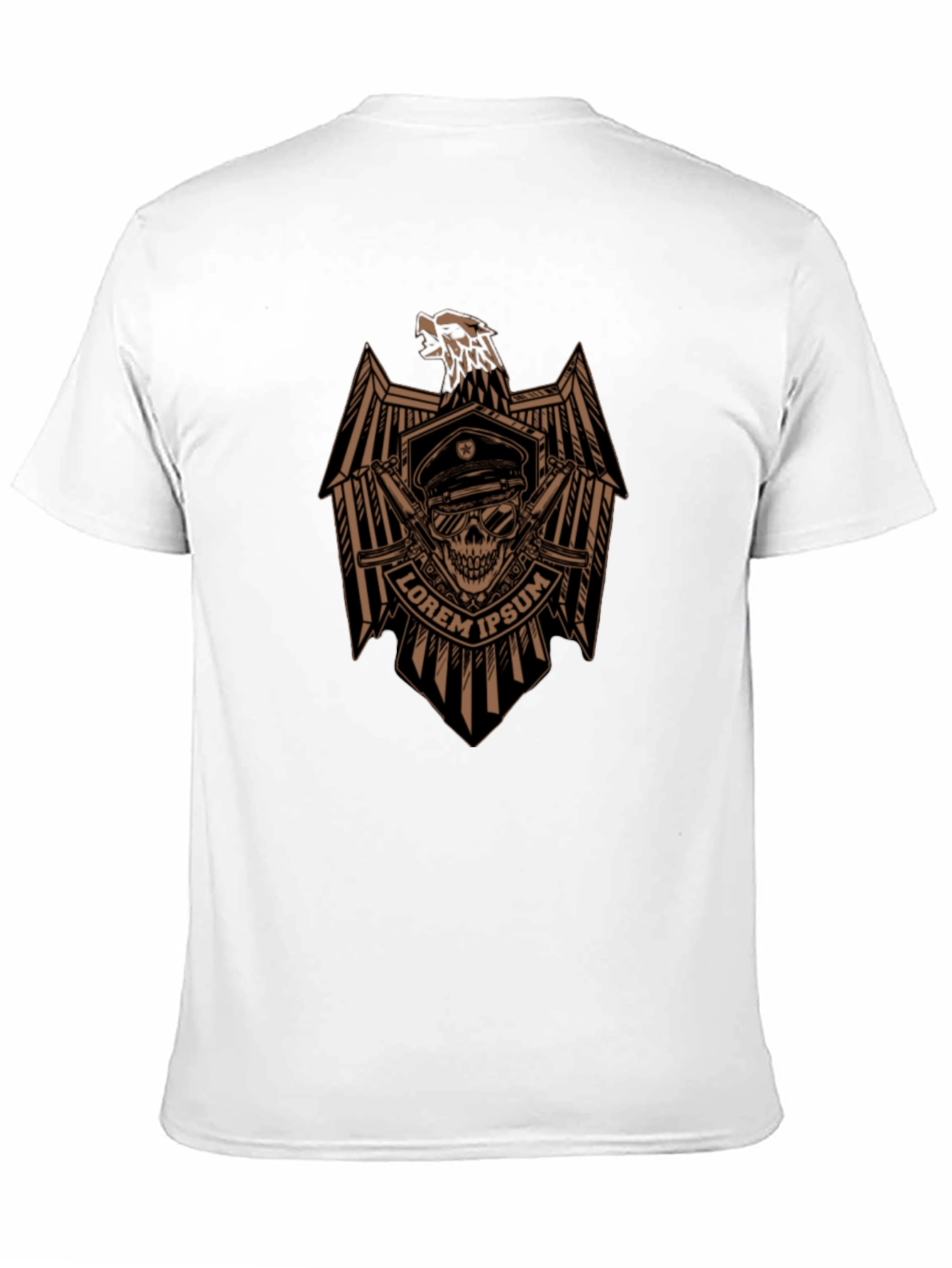 Skull Eagle Graphic Tee - Mens Black T-Shirt