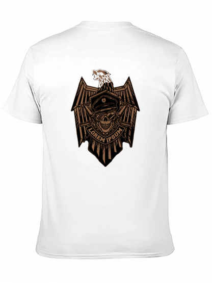 Skull Eagle Graphic Tee - Mens Black T-Shirt
