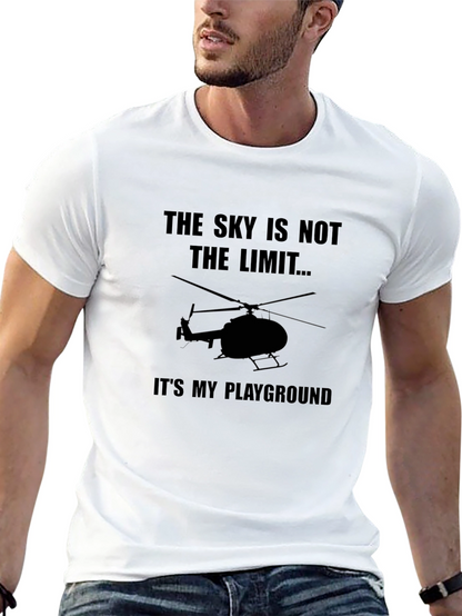 Skys Not The Limit Helicopter Graphic Tee