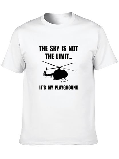 Skys Not The Limit Helicopter Graphic Tee