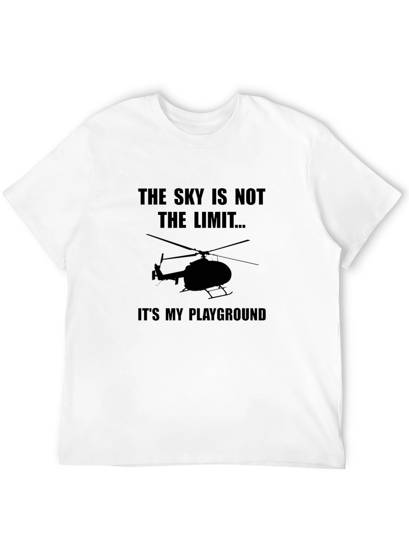 Skys Not The Limit Helicopter Graphic Tee