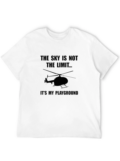 Skys Not The Limit Helicopter Graphic Tee
