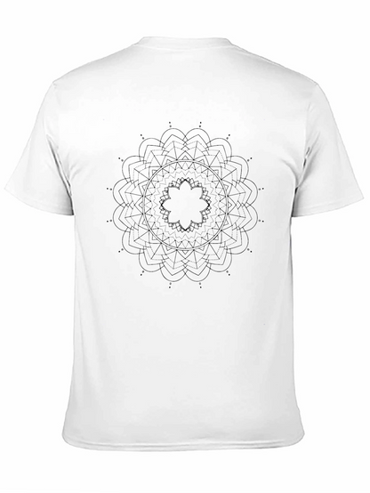 Mandala Graphic Tee - Soft Black Cotton T-Shirt