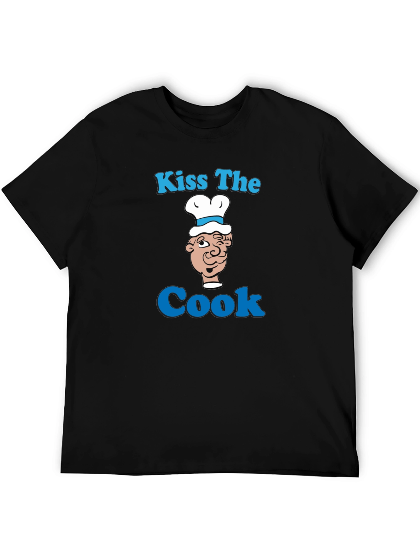 Kiss The Cook Graphic T-Shirt - Funny Chef Tee