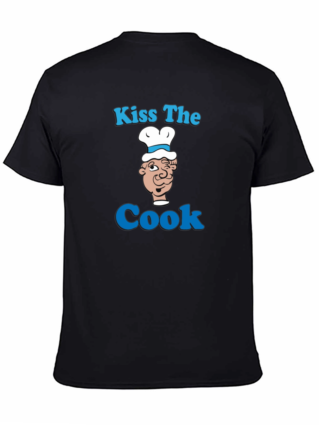 Kiss The Cook Graphic T-Shirt - Funny Chef Tee