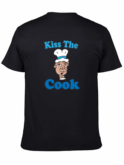 Kiss The Cook Graphic T-Shirt - Funny Chef Tee